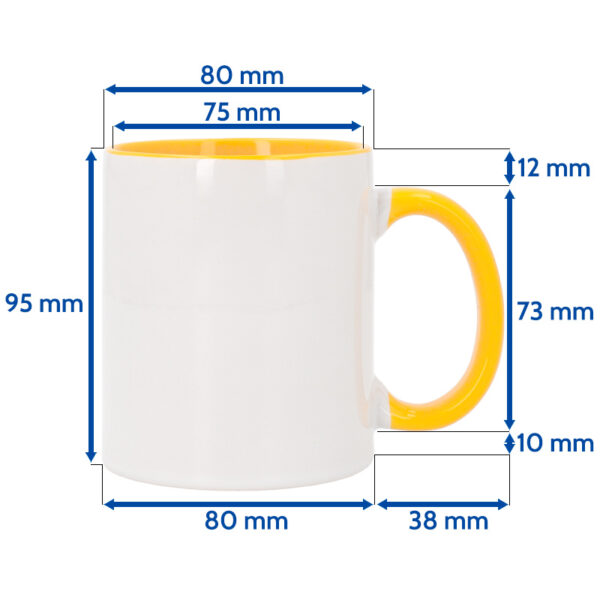 Taza con interior y asa de color - Image 6