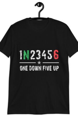 Camiseta “One Down Five Up” — El lenguaje universal del motero