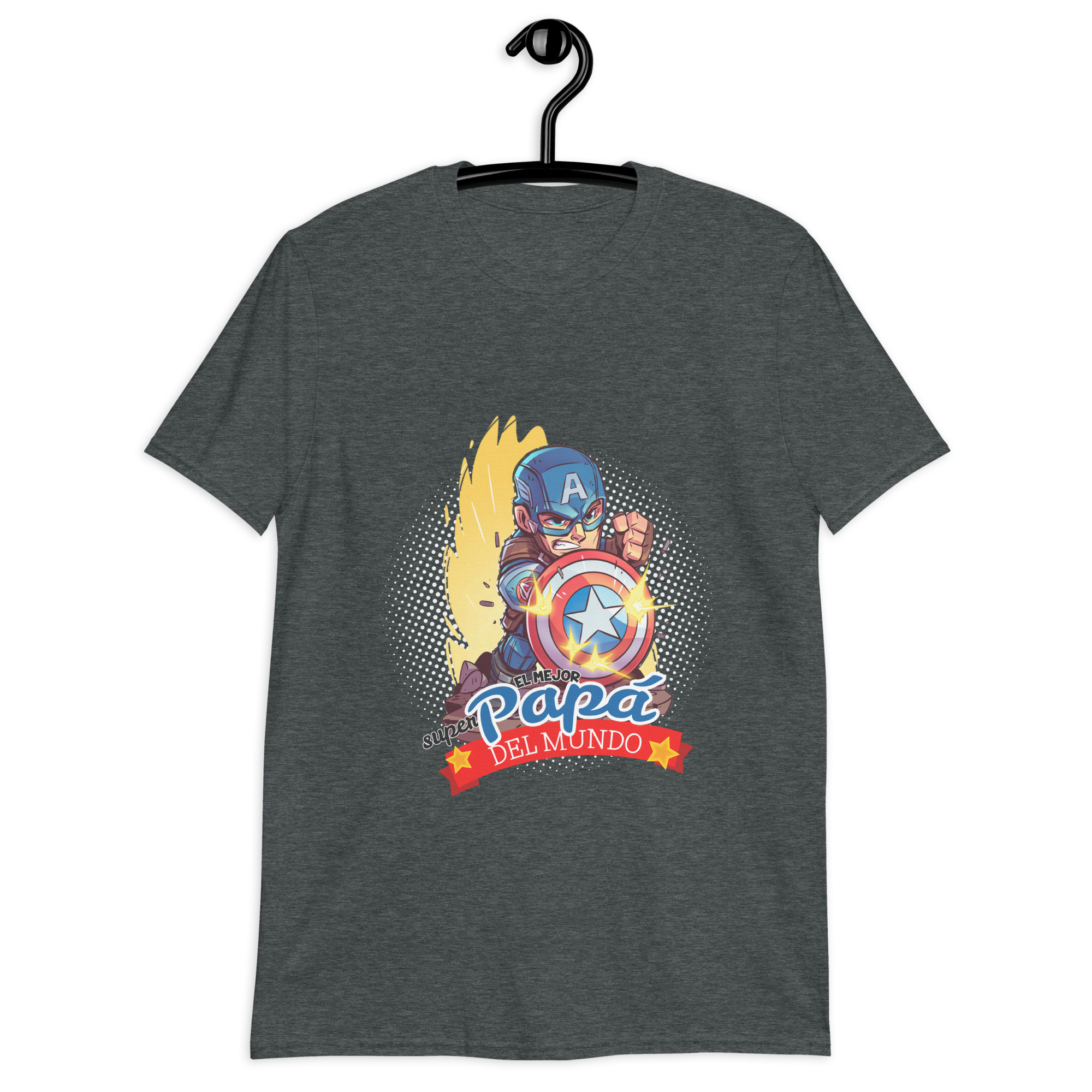 Camiseta “El Mejor Papá del Mundo” – Edición Capitán América - Imagen 5