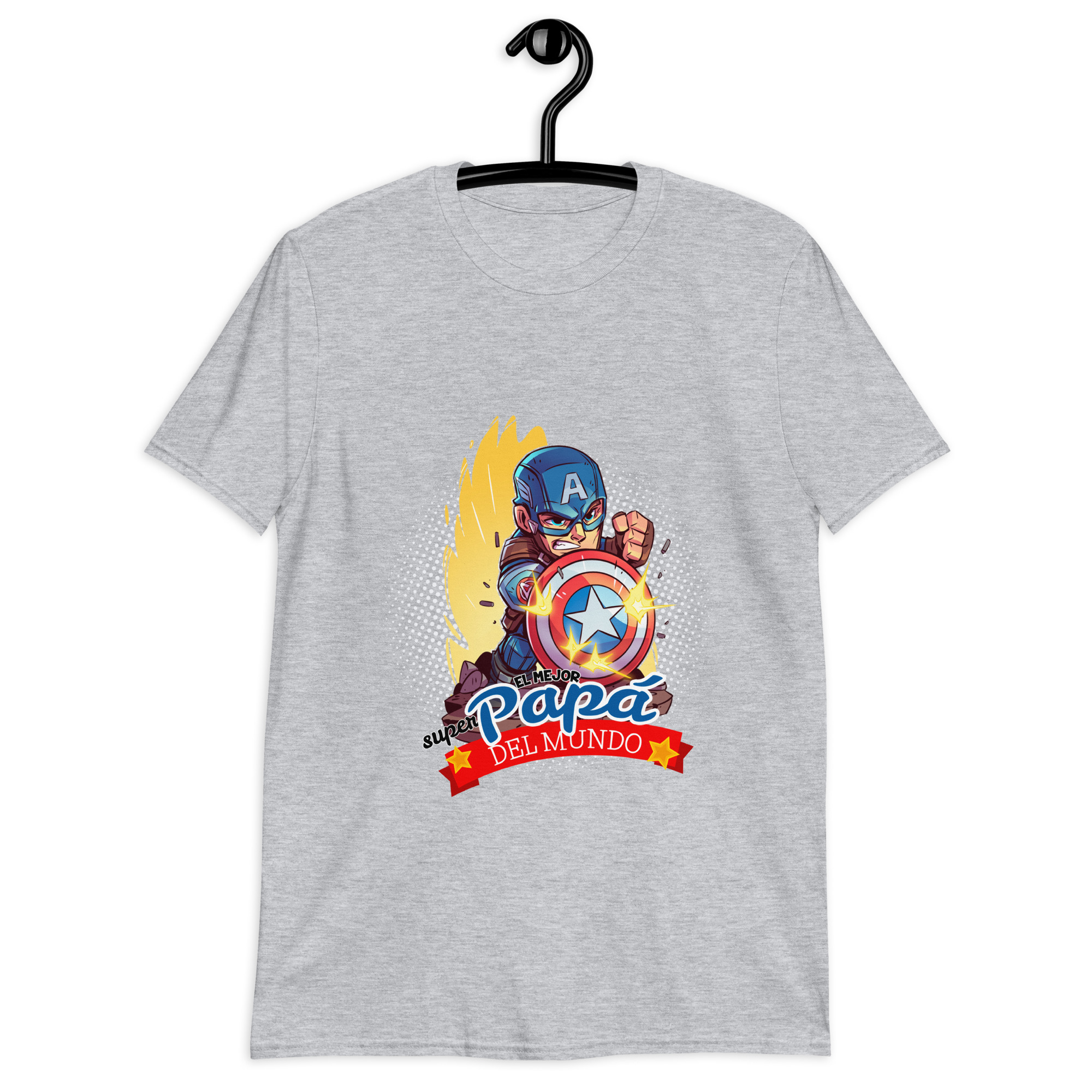 Camiseta “El Mejor Papá del Mundo” – Edición Capitán América - Imagen 7