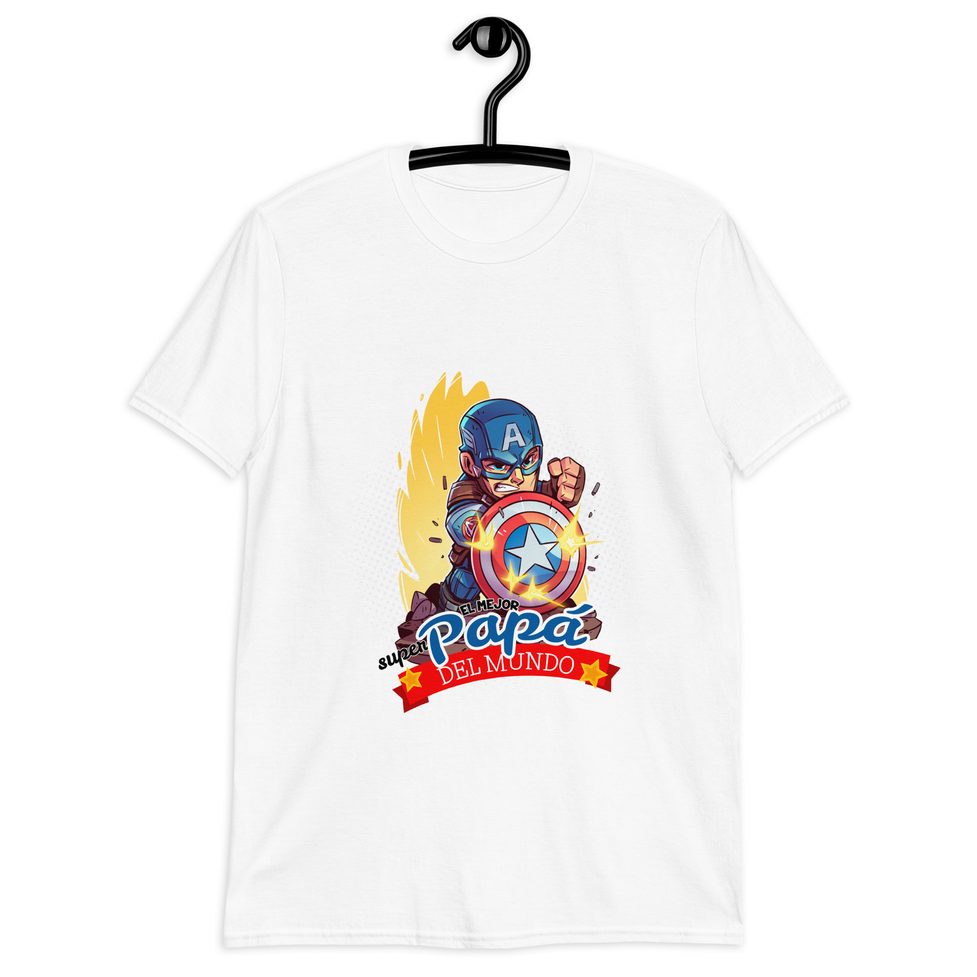 Camiseta “El Mejor Papá del Mundo” – Edición Capitán América - Imagen 9
