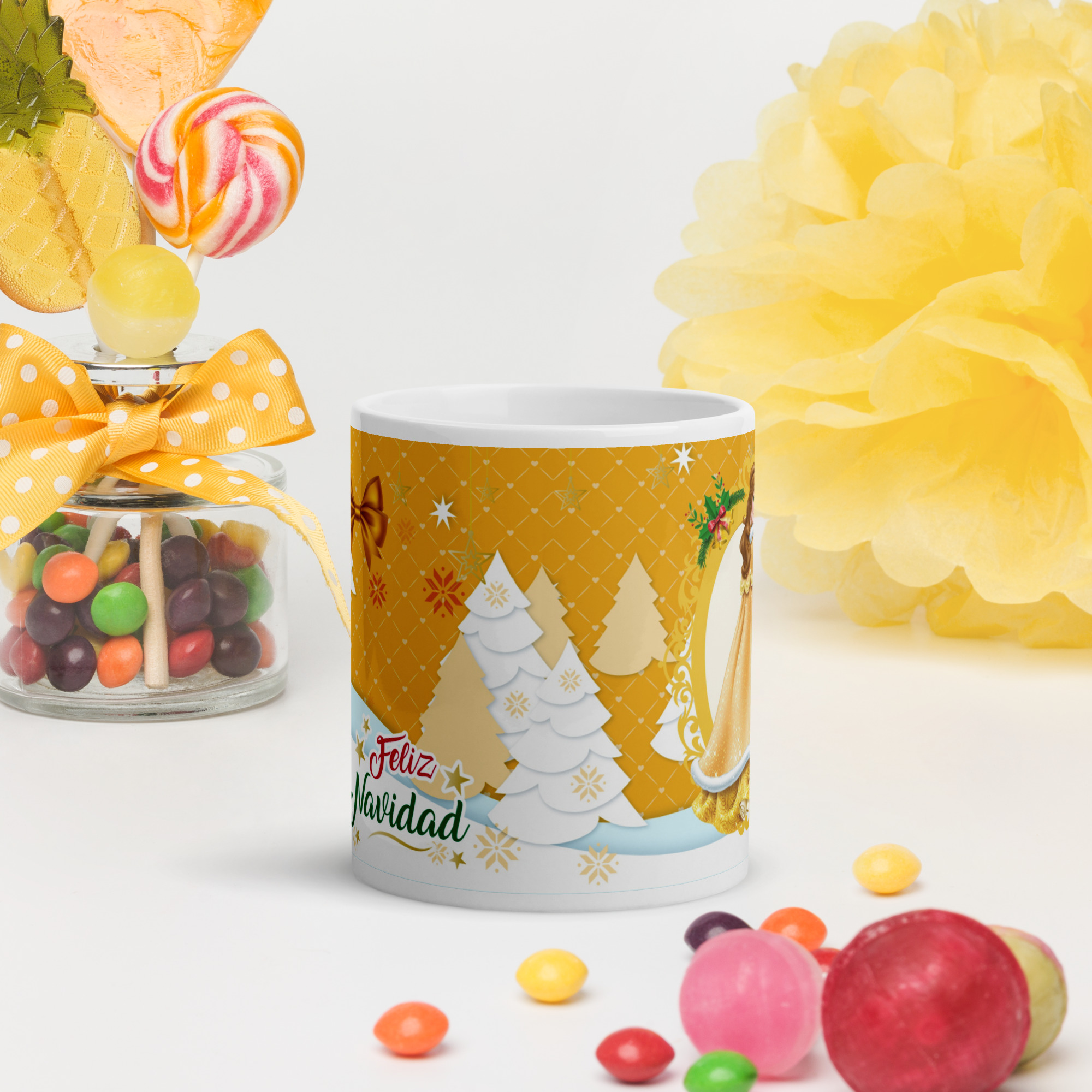 Taza Navideña – Princesas de Navidad 2 - Imagen 4