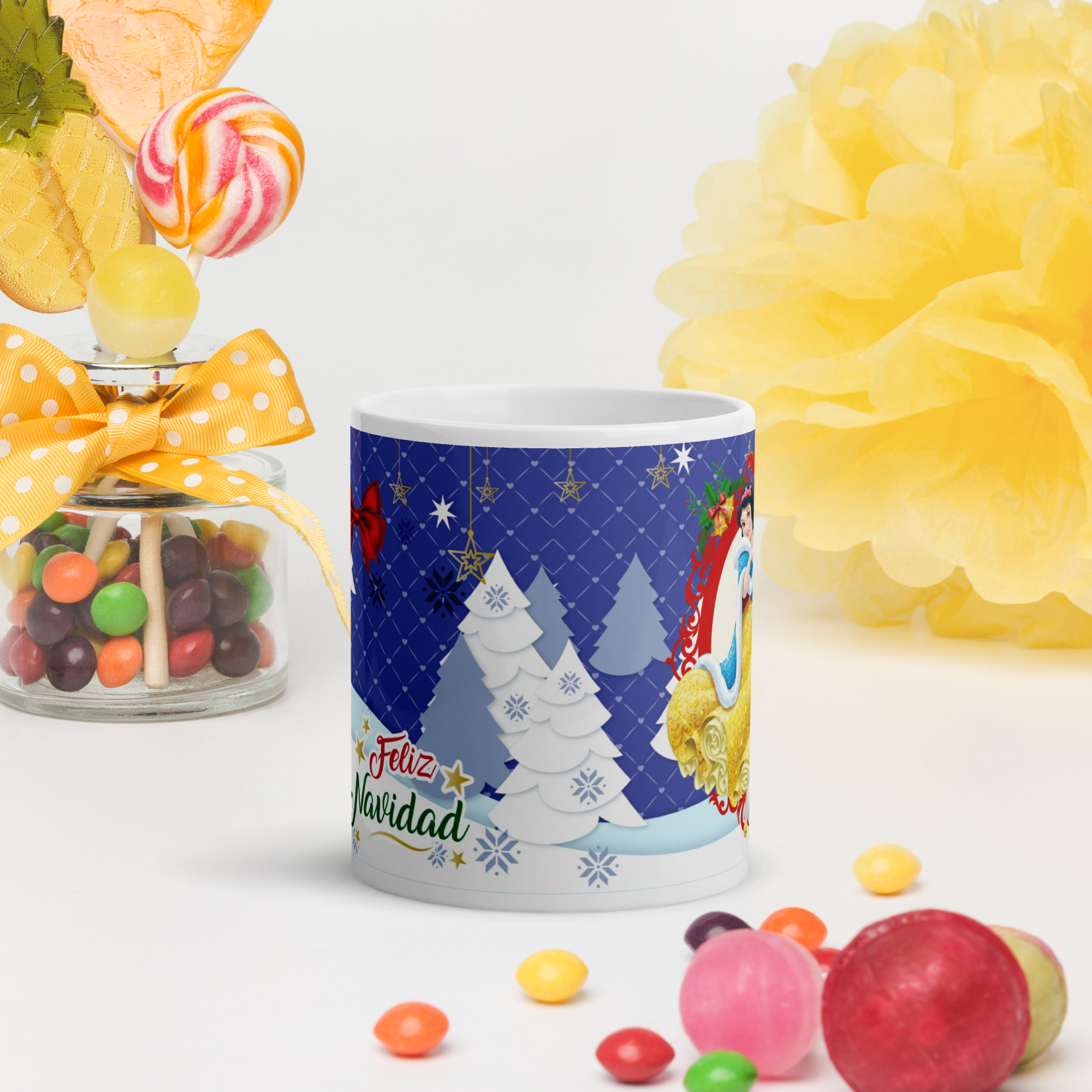 Taza Navideña – Princesas de Navidad 3 - Imagen 4