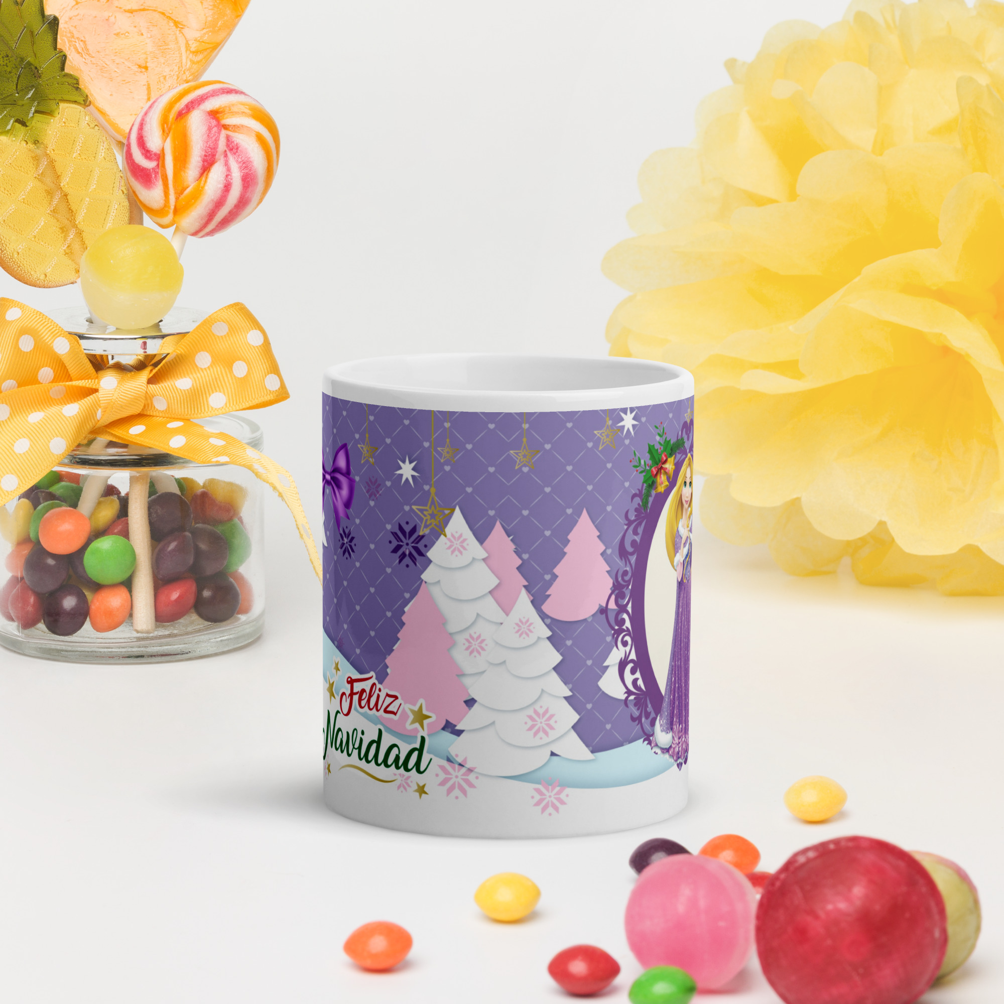 Taza Navideña – Princesas de Navidad 4 - Imagen 4