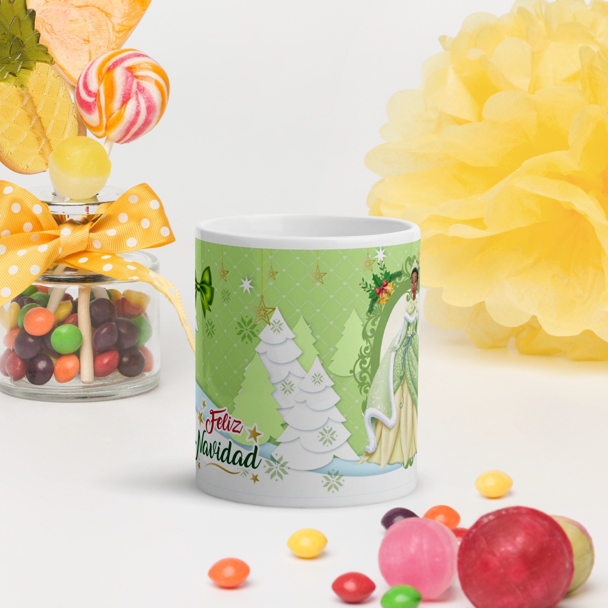Taza Navideña – Princesas de navidad 7 - Imagen 4