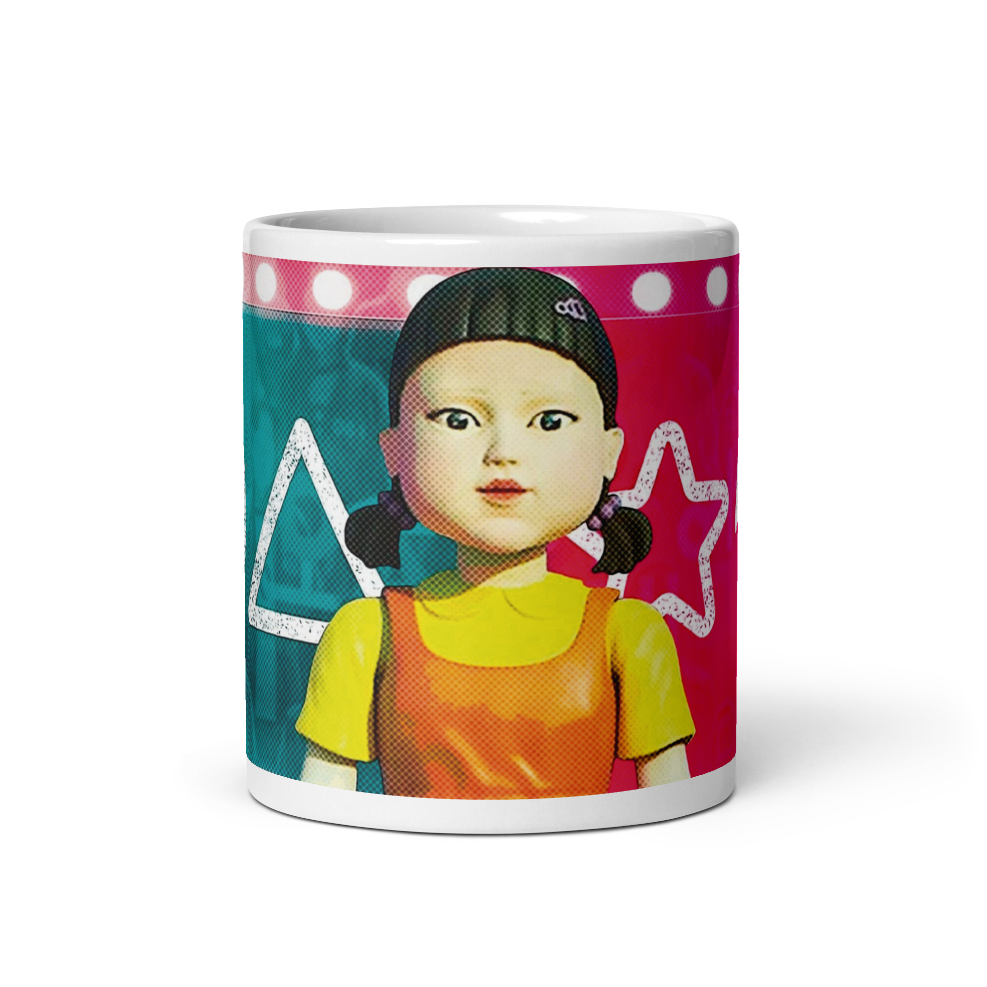 Taza El Juego del Calamar – La Muñeca Letal “Luz Roja, Luz Verde”