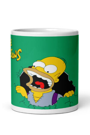 Taza Homer Grito Verde – Caos y carcajadas aseguradas - The Simpson
