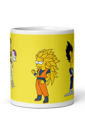 Taza Crossover Épico – Springfield se encuentra con Dragon Ball - The Simpson