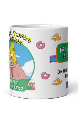 Taza “El Abuelo del Mundo” – Un clásico entrañable de Springfield - The Simpson