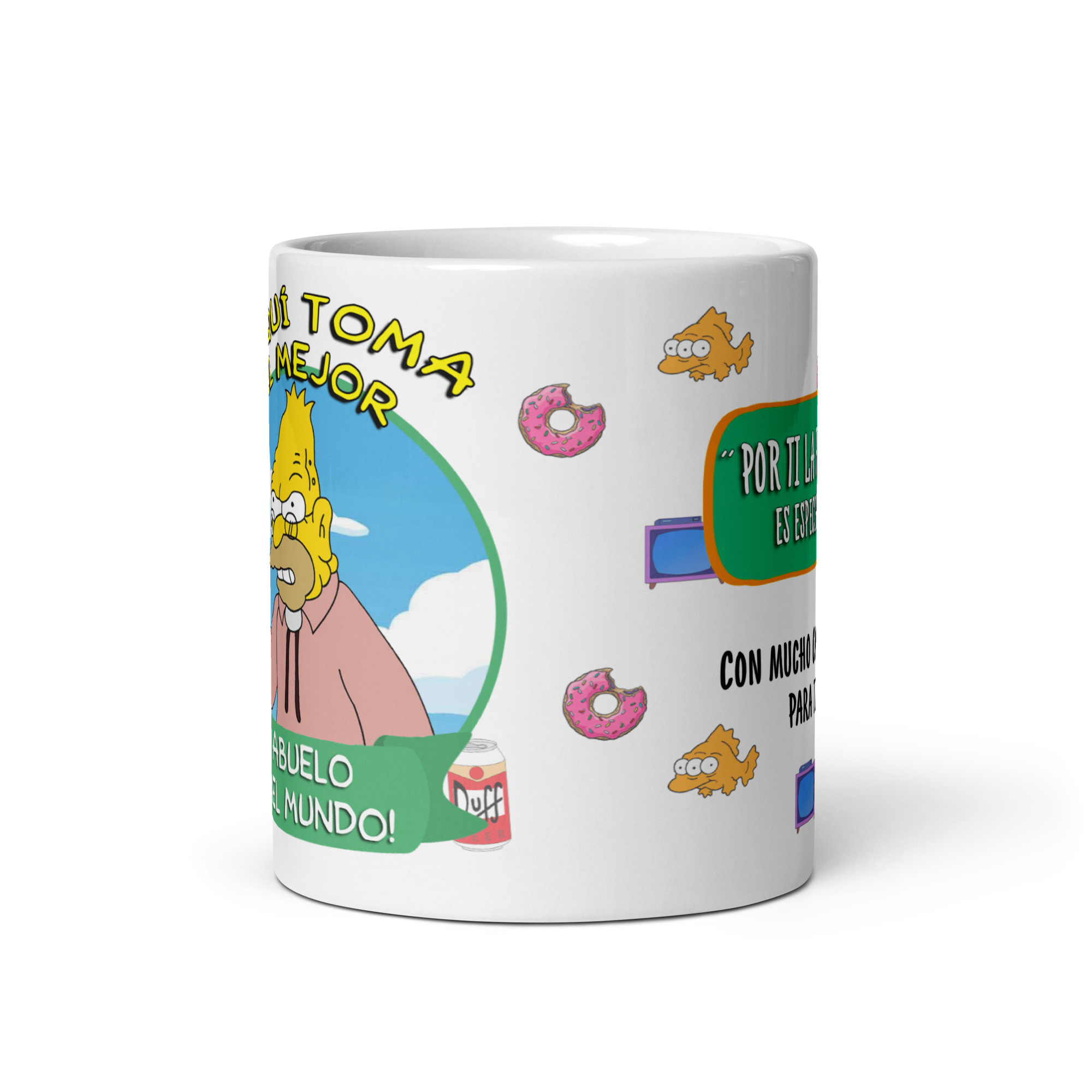 Taza “El Abuelo del Mundo” – Un clásico entrañable de Springfield - The Simpson