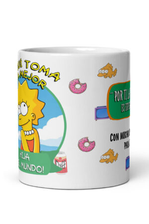 Taza “La Hija del Mundo” – Dulzura e inteligencia al estilo Lisa Simpson - The Simpson