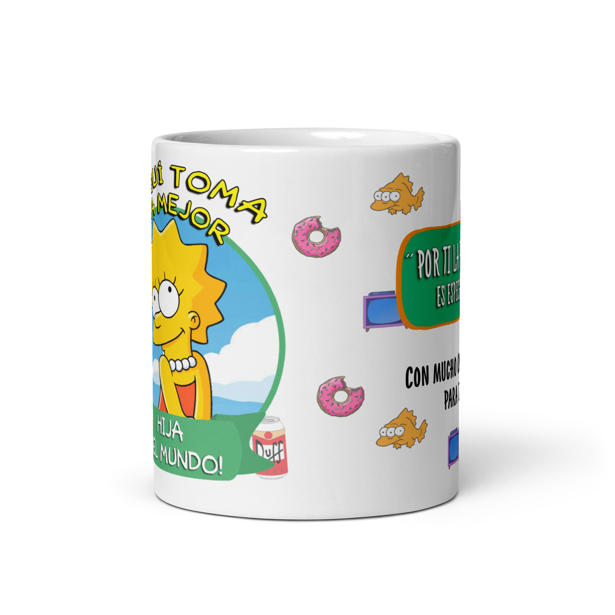 Taza “La Hija del Mundo” – Dulzura e inteligencia al estilo Lisa Simpson - The Simpson