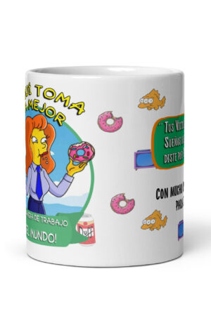 Taza “La Compañera de Trabajo del Mundo” – Inspiración y humor en una taza - The Simpson