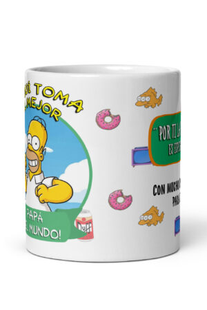 Taza “El Papá del Mundo” – Homer Simpson y el amor paternal más divertido - The Simpson