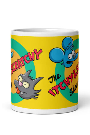 Taza “Rasca y Pica Show” – Humor clásico de Springfield - The Simpson