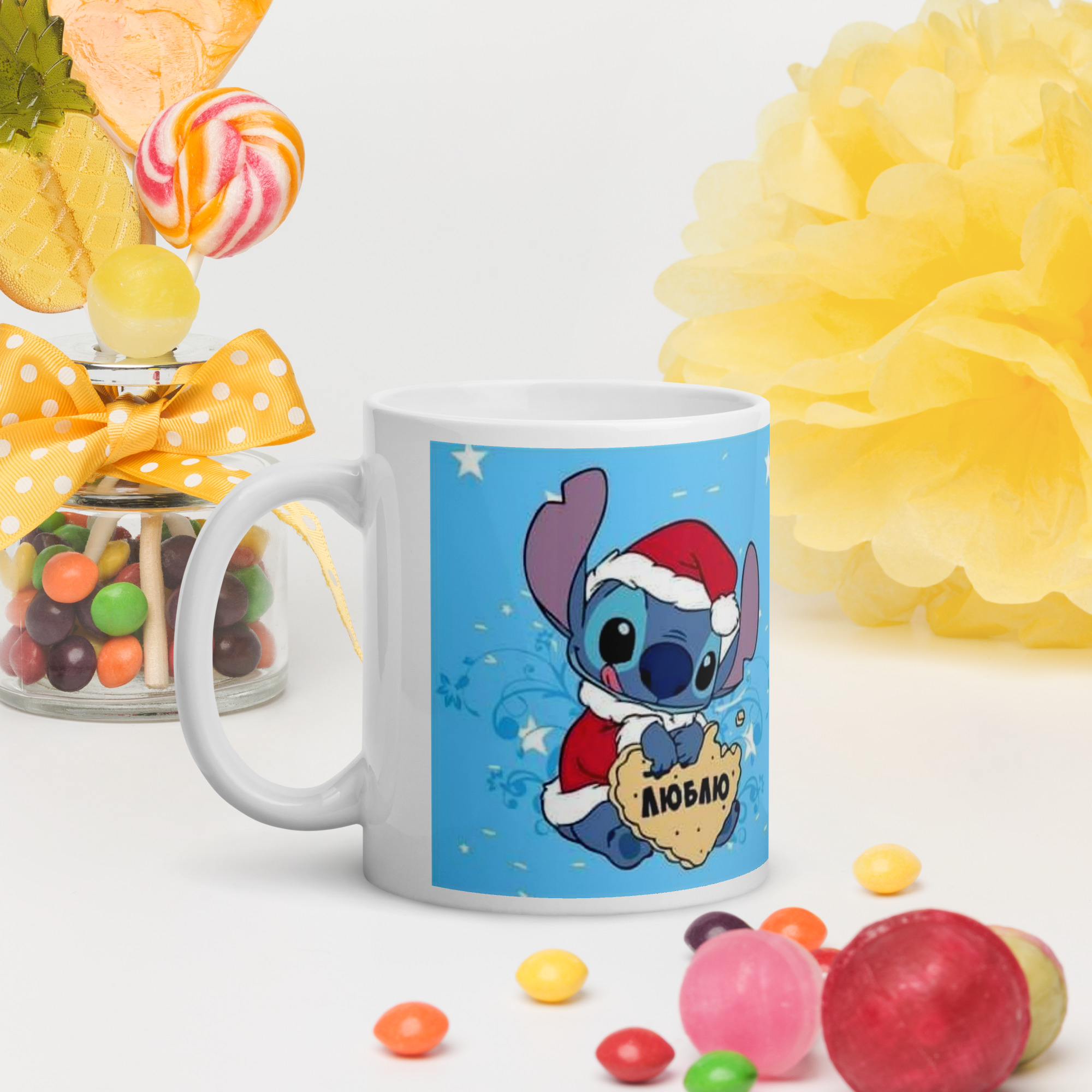 Taza Navideña – Stitch - Imagen 2