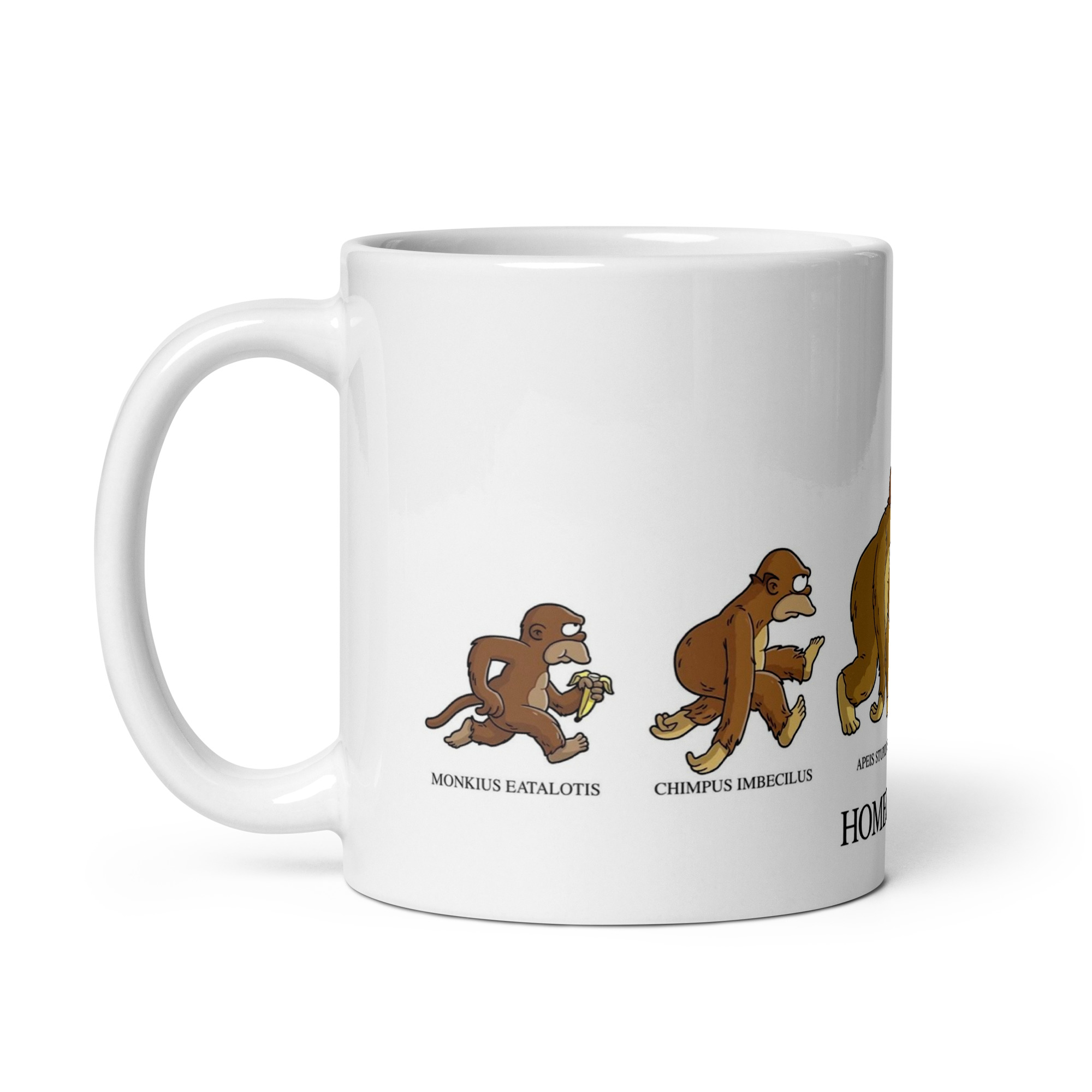 Taza “Evolución de Homer” – Del mono al sofá - The Simpson - Imagen 3
