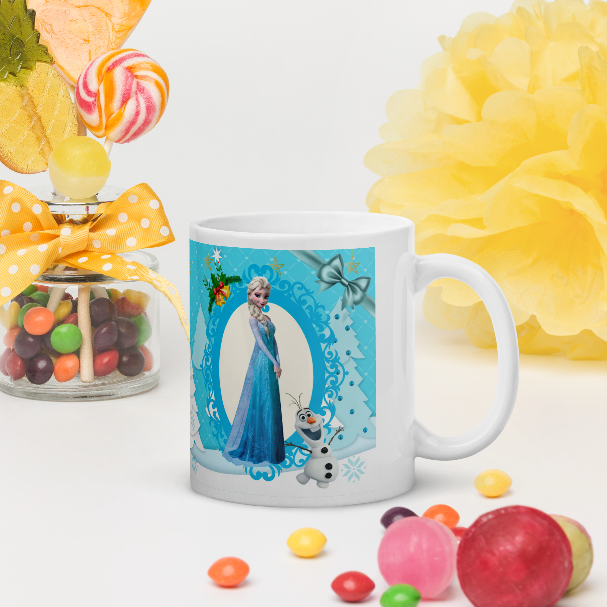 Taza Navideña – Princesas de navidad 8 - Imagen 3