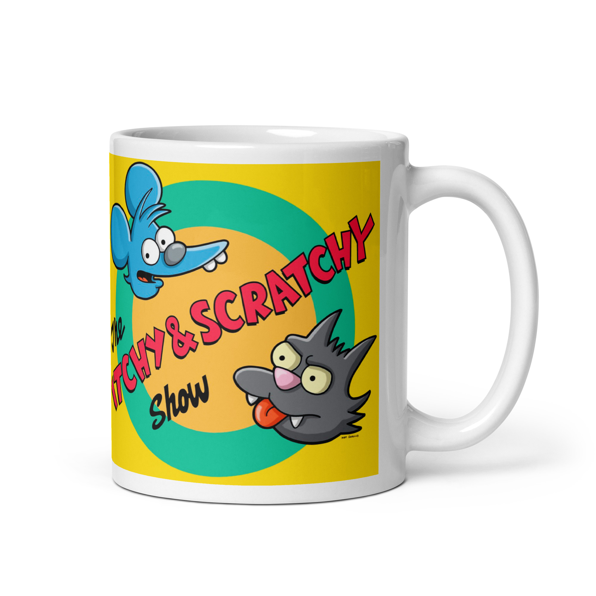 Taza “Rasca y Pica Show” – Humor clásico de Springfield - The Simpson - Imagen 2