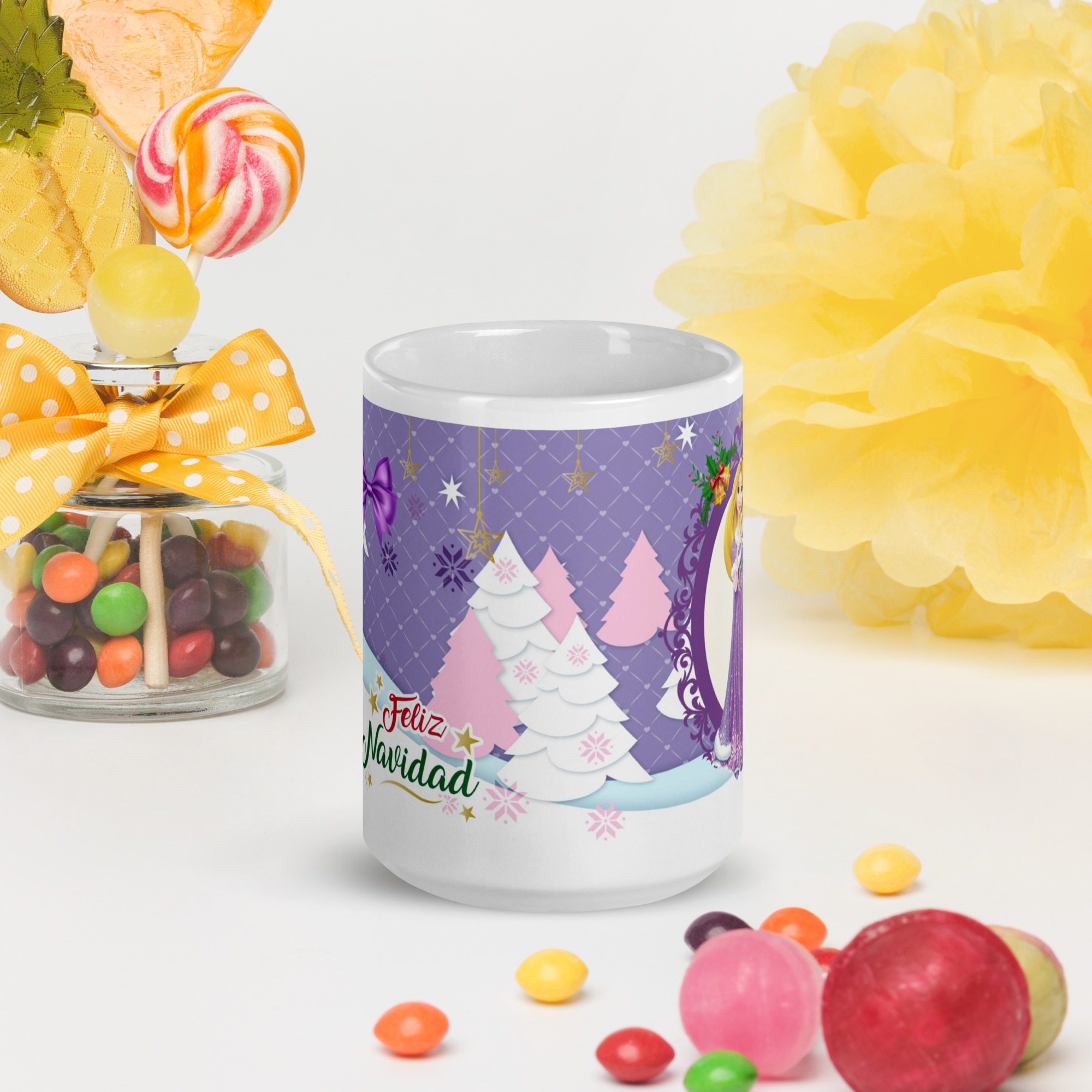 Taza Navideña – Princesas de Navidad 4 - Imagen 6