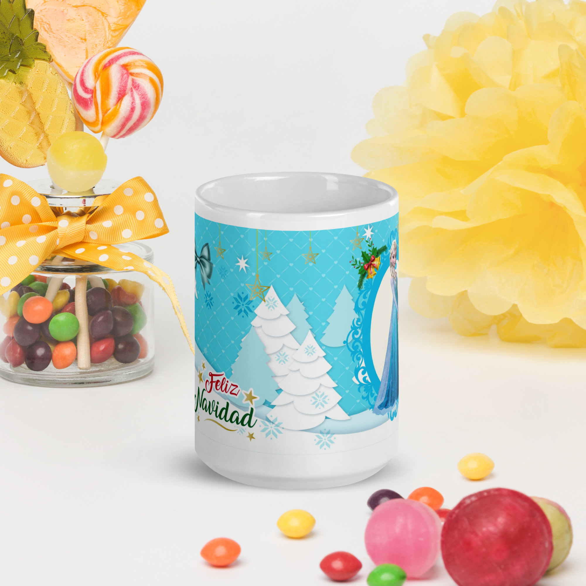 Taza Navideña – Princesas de navidad 8 - Imagen 6