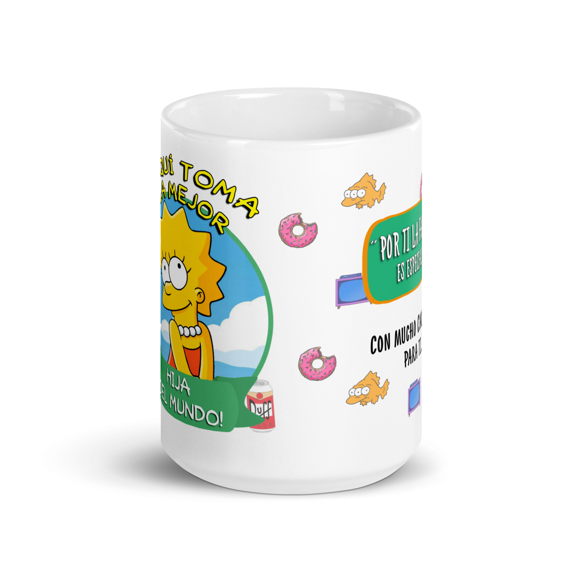 Taza “La Hija del Mundo” – Dulzura e inteligencia al estilo Lisa Simpson - The Simpson - Imagen 6