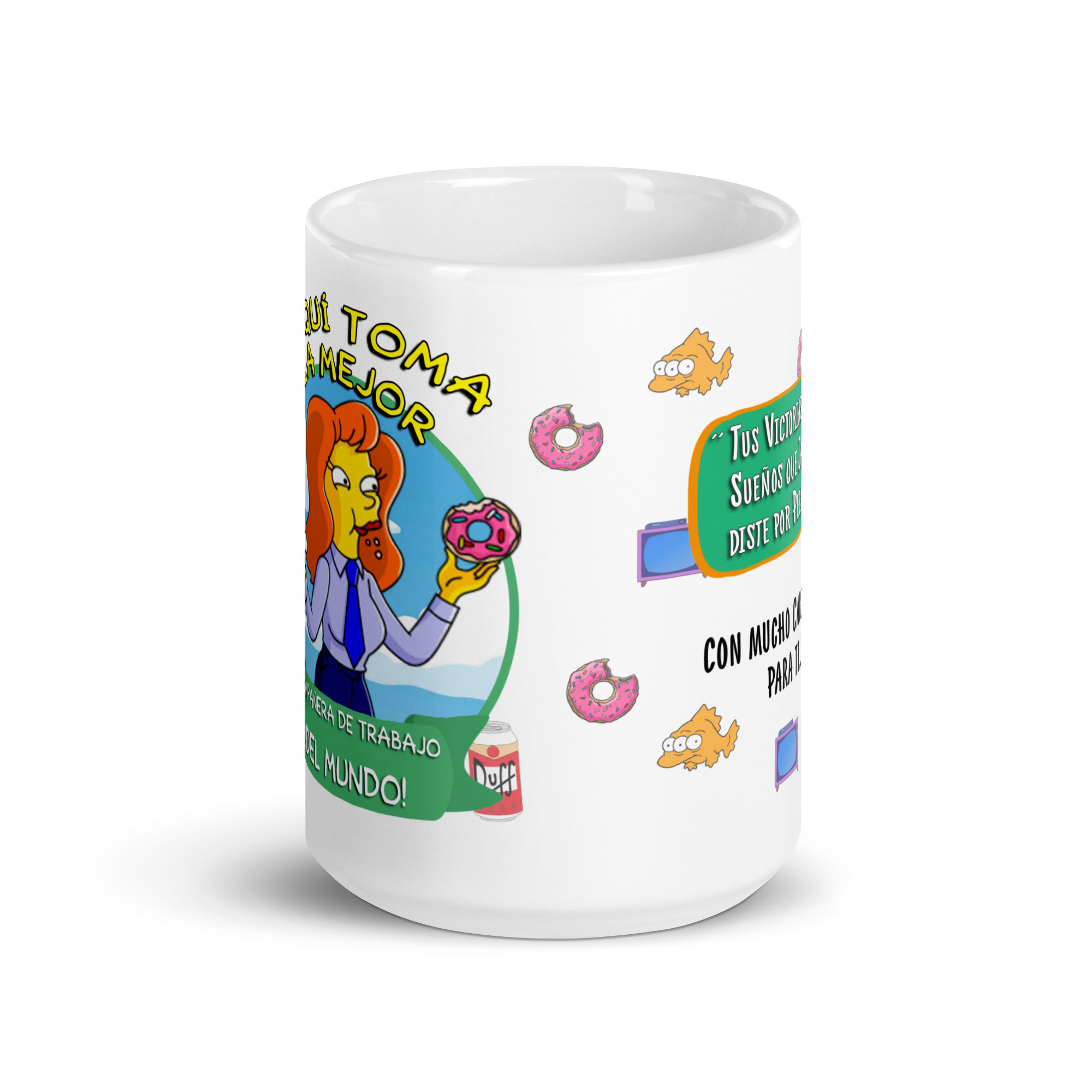 Taza “La Compañera de Trabajo del Mundo” – Inspiración y humor en una taza - The Simpson - Imagen 6