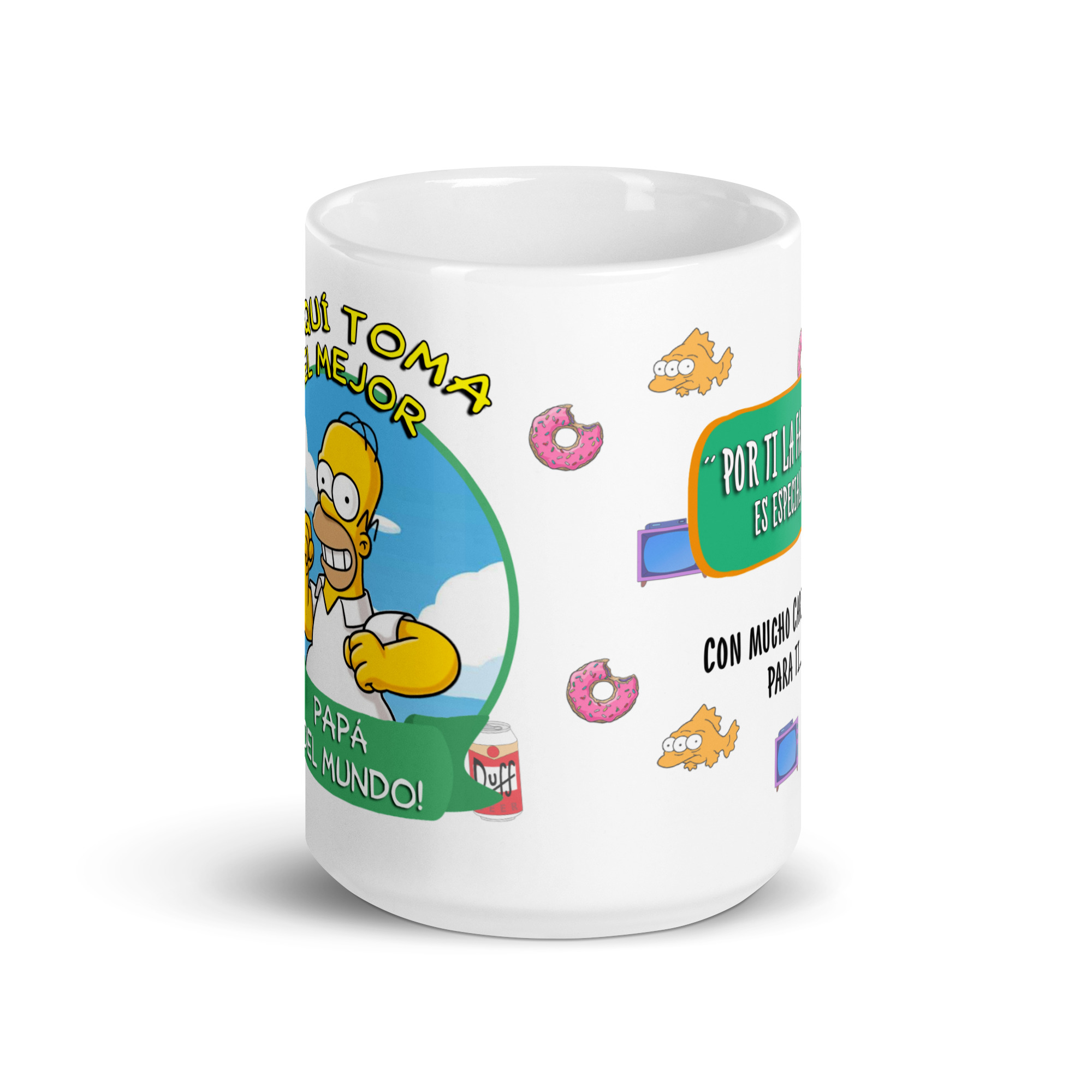 Taza “El Papá del Mundo” – Homer Simpson y el amor paternal más divertido - The Simpson - Imagen 6