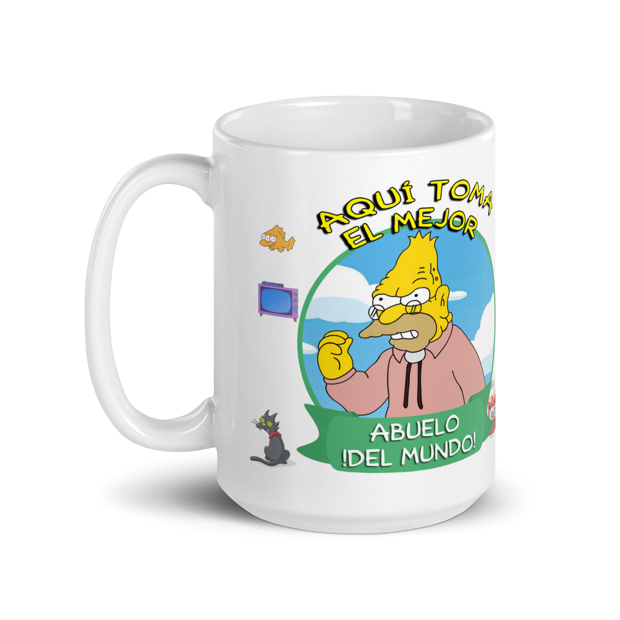 Taza “El Abuelo del Mundo” – Un clásico entrañable de Springfield - The Simpson - Imagen 5