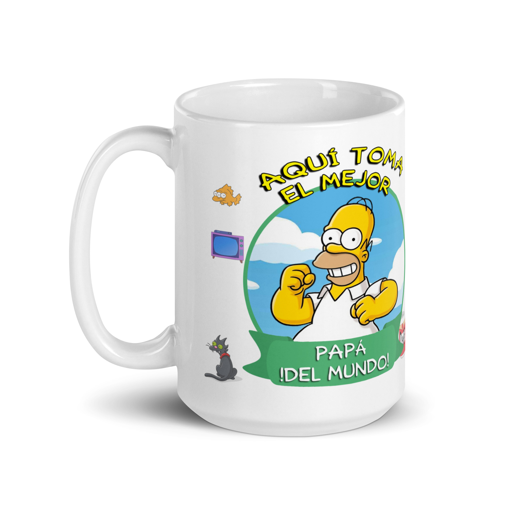 Taza “El Papá del Mundo” – Homer Simpson y el amor paternal más divertido - The Simpson - Imagen 5