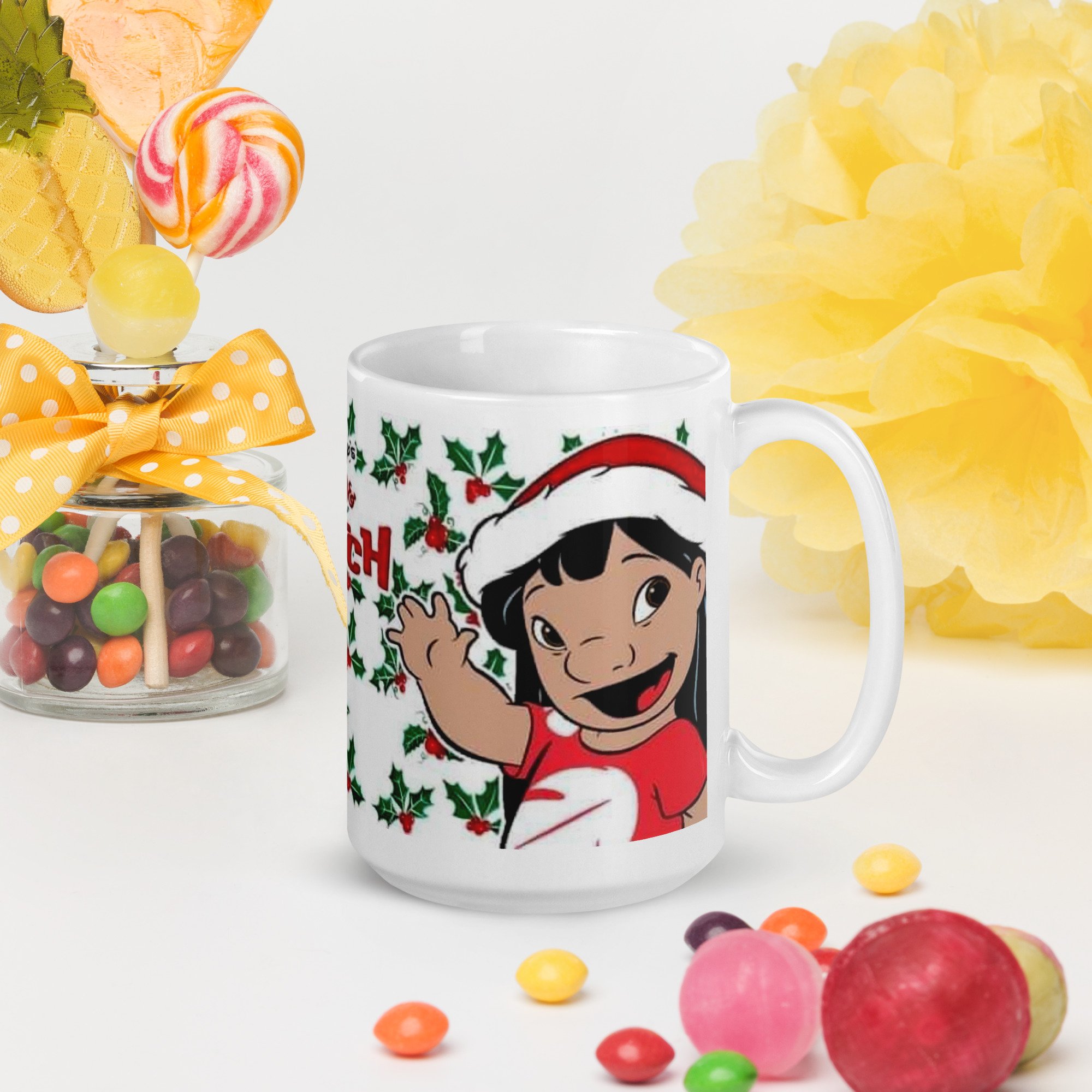 Taza Navideña – Lilo & Stitch