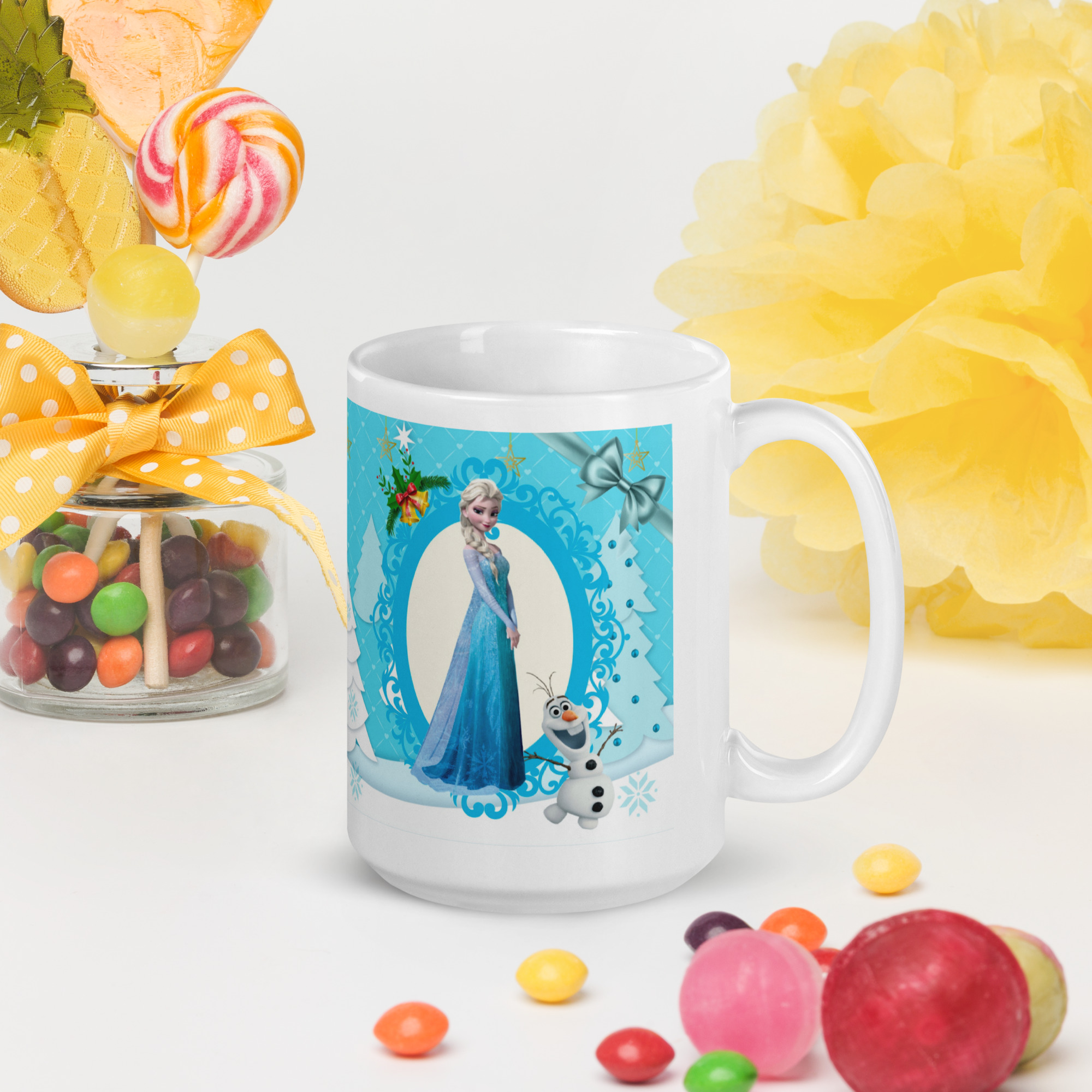 Taza Navideña – Princesas de navidad 8