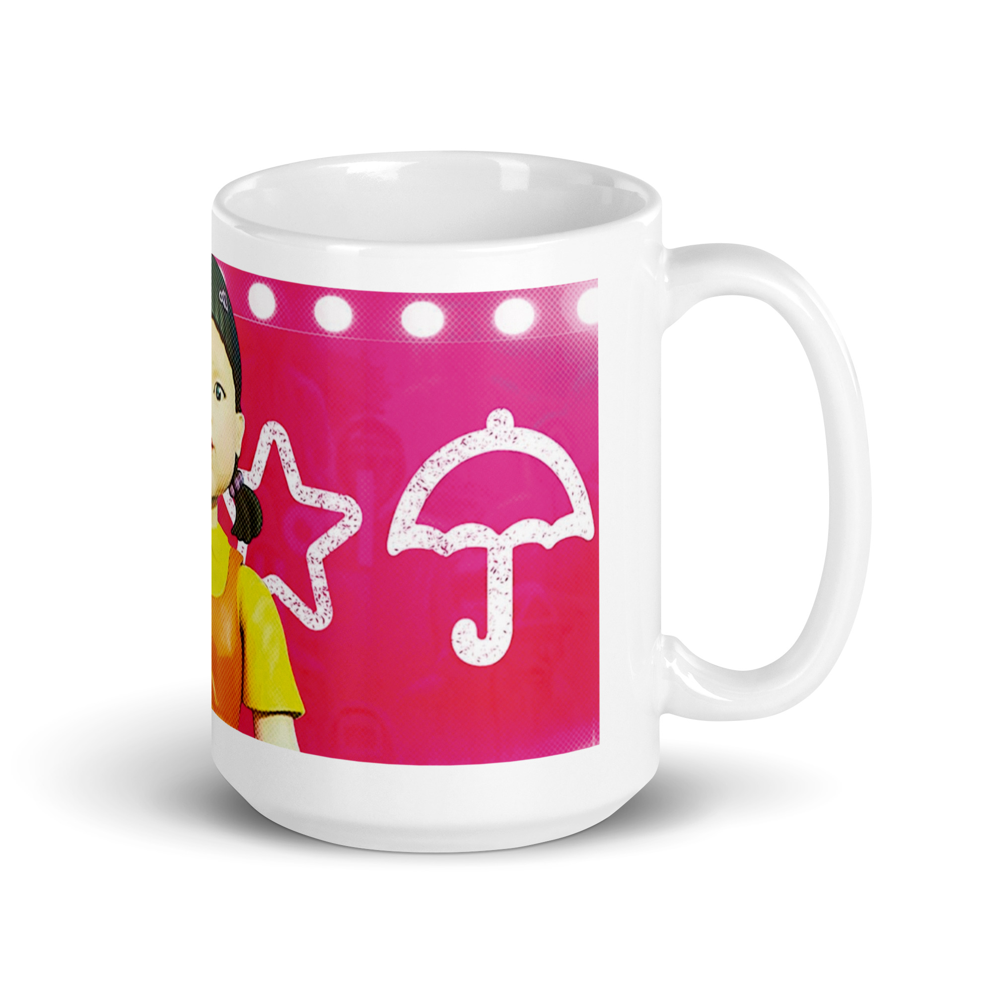 Taza El Juego del Calamar – La Muñeca Letal “Luz Roja, Luz Verde” - Imagen 4