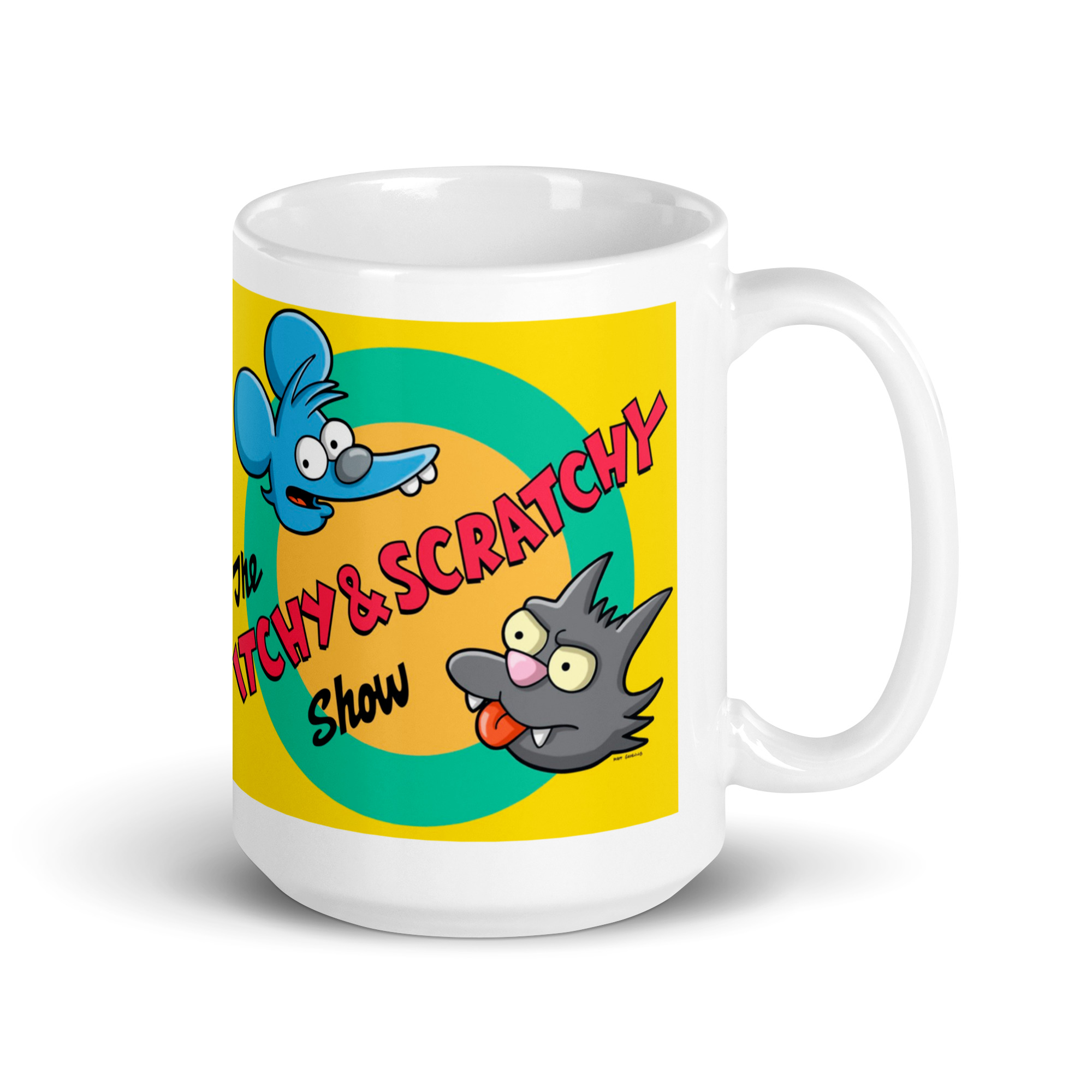 Taza “Rasca y Pica Show” – Humor clásico de Springfield - The Simpson - Imagen 4