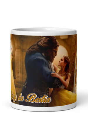 Taza Bella y Bestia Danza Dorada — “Un amor que brilla con luz propia”