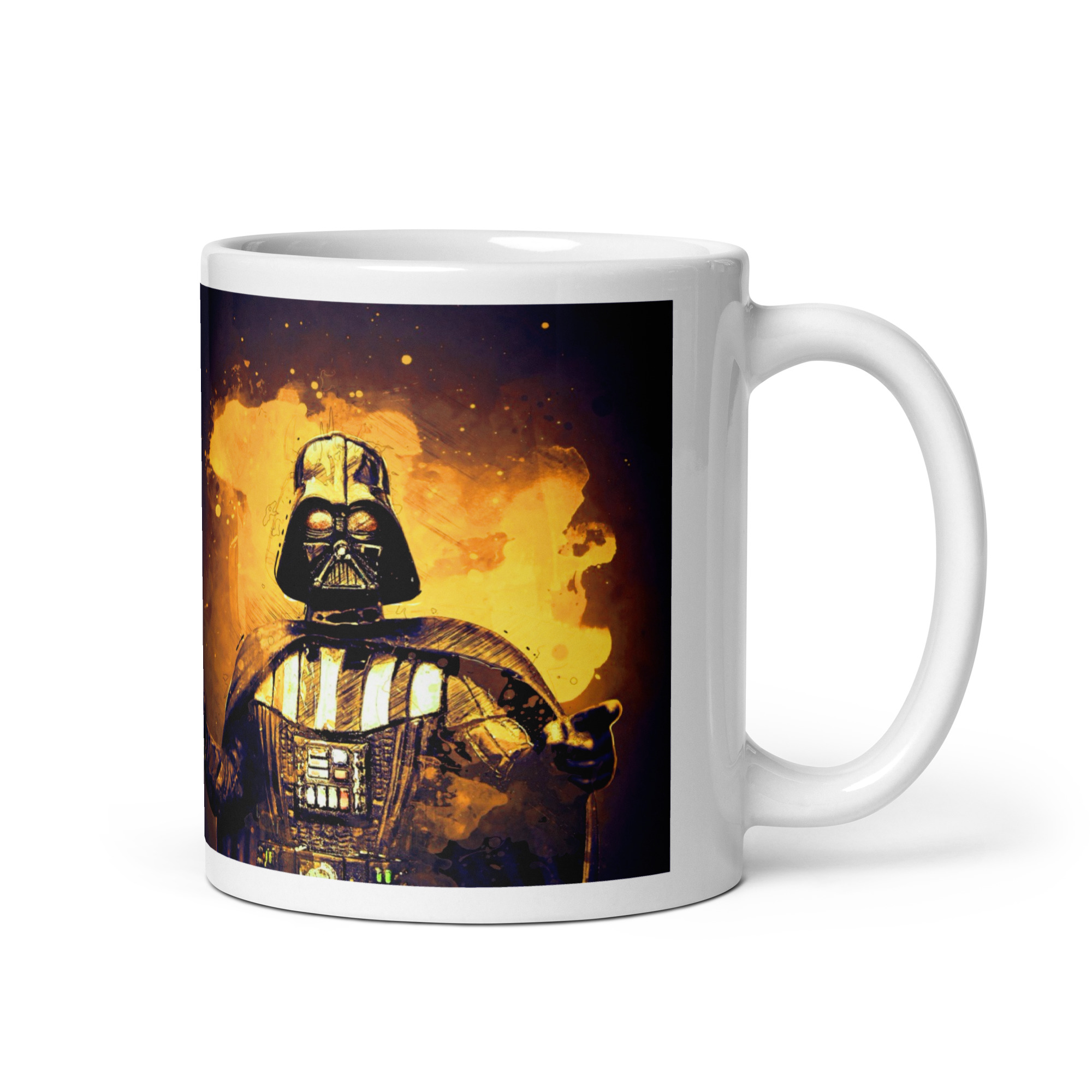 Taza Darth Vader en Llamas — “Café ardiente del Imperio” - Imagen 2