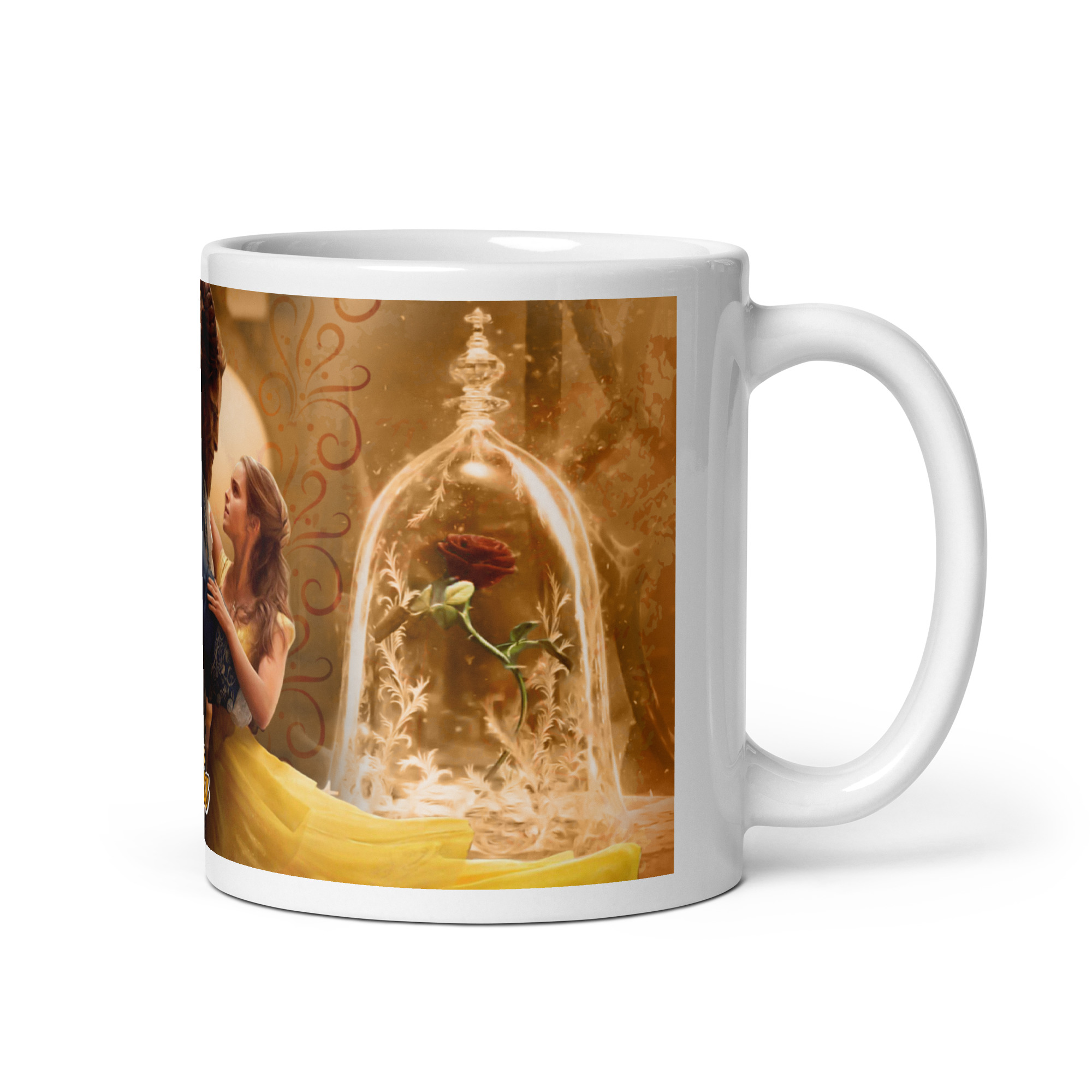 Taza Bella y Bestia Danza Dorada — “Un amor que brilla con luz propia” - Imagen 2
