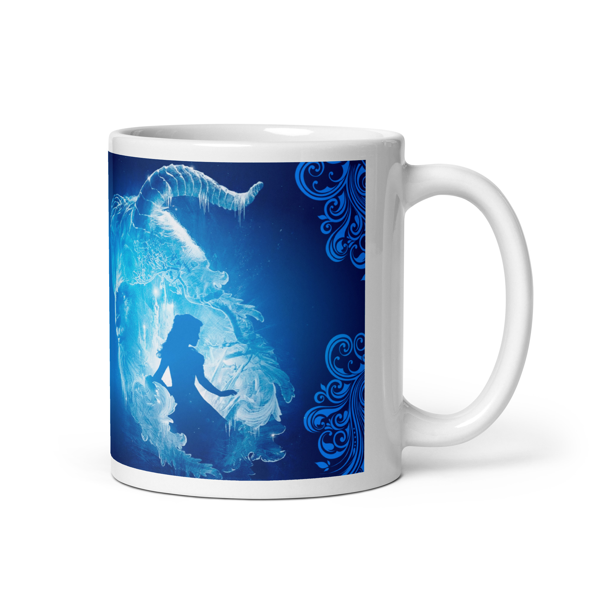 Taza Bella y Bestia Azul Hielo — “El hechizo del invierno” - Imagen 2