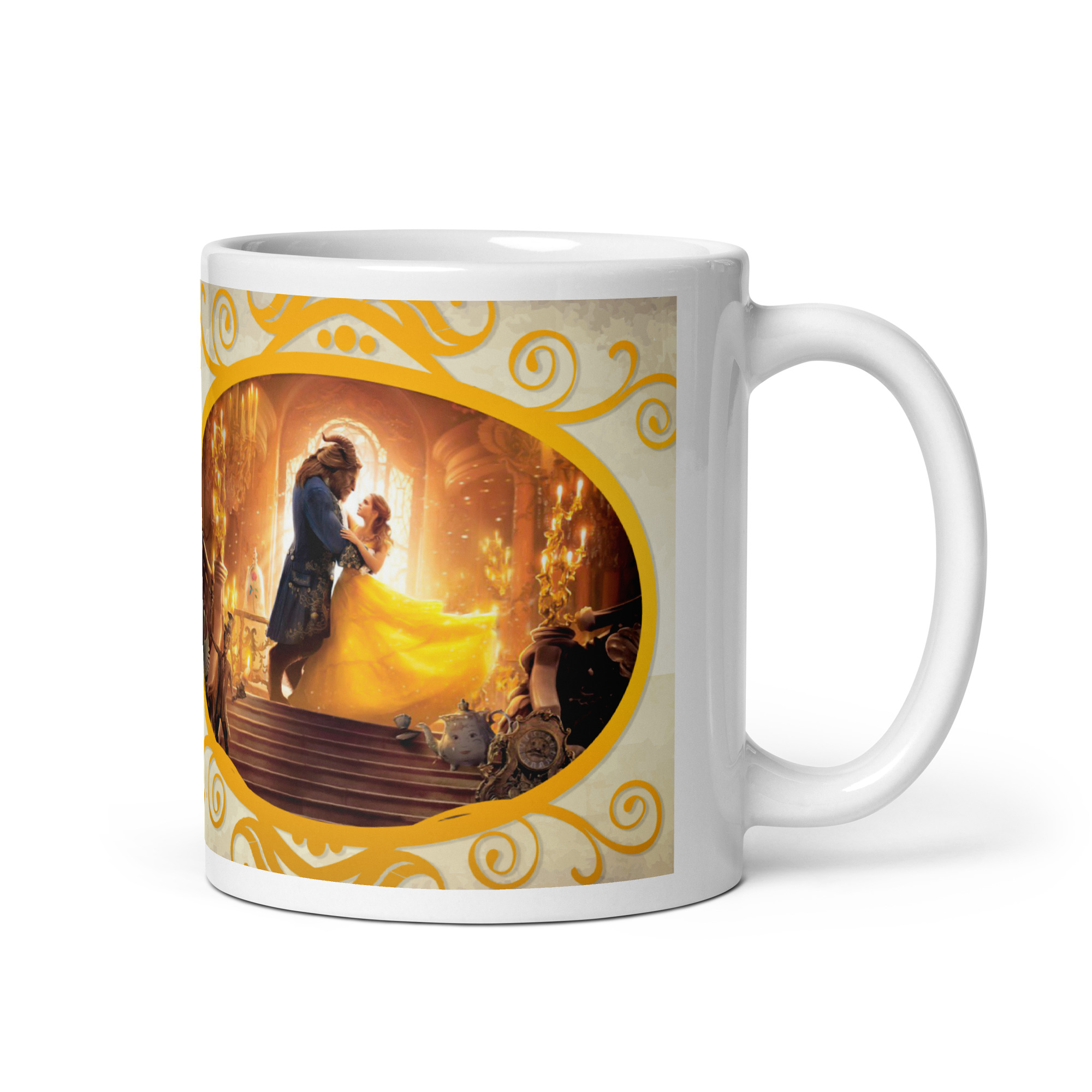 Taza Bella y Bestia Frase Inspiradora — “La belleza está en el interior” - Imagen 2