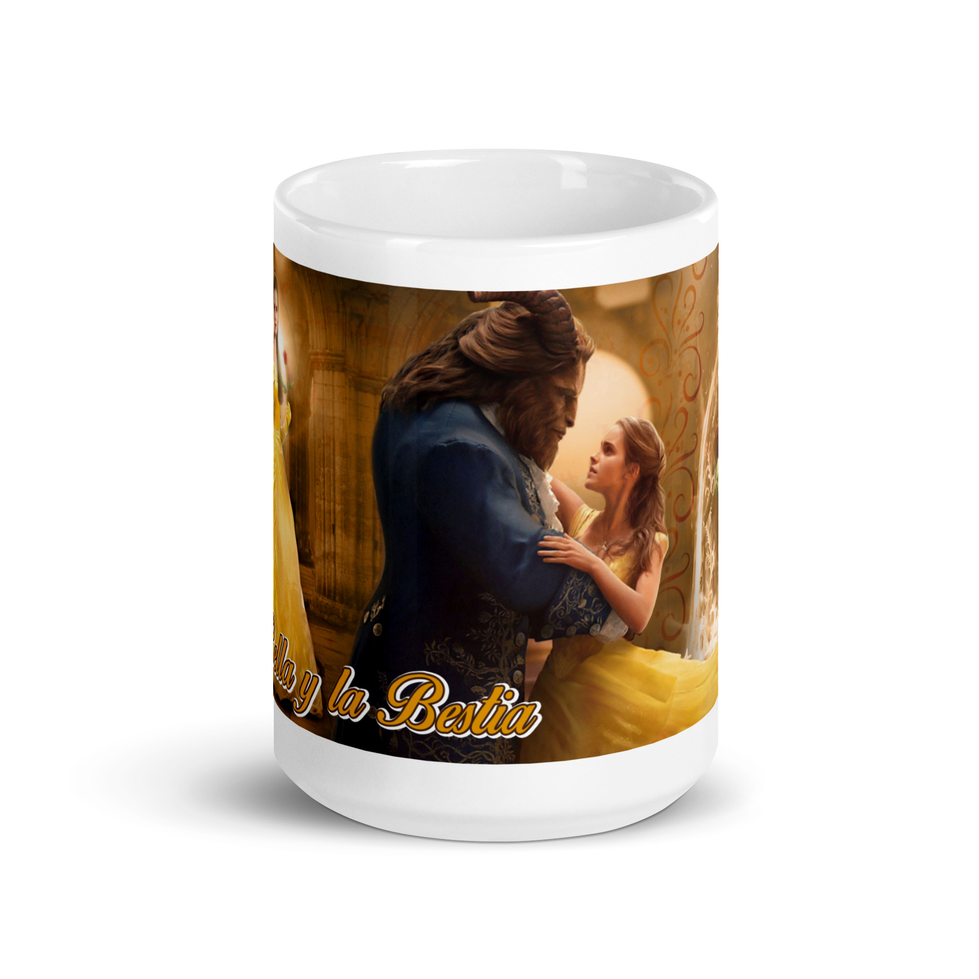 Taza Bella y Bestia Danza Dorada — “Un amor que brilla con luz propia” - Imagen 6