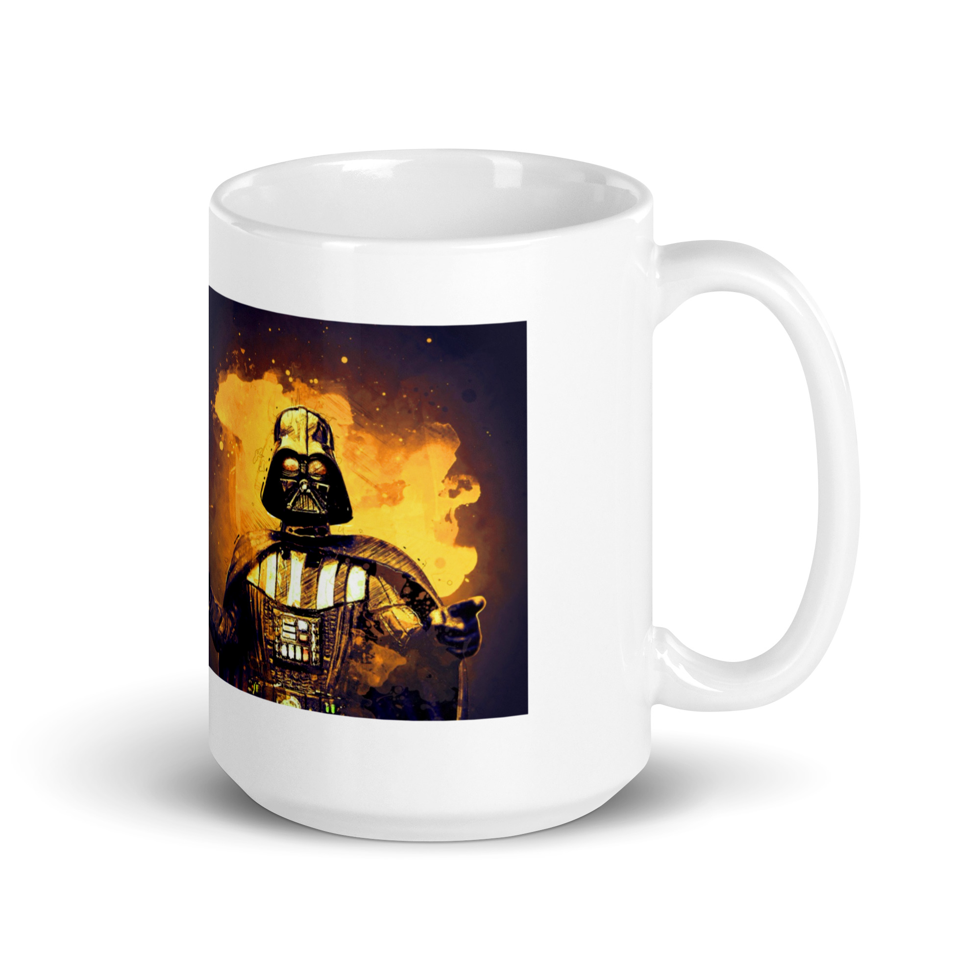 Taza Darth Vader en Llamas — “Café ardiente del Imperio” - Imagen 4