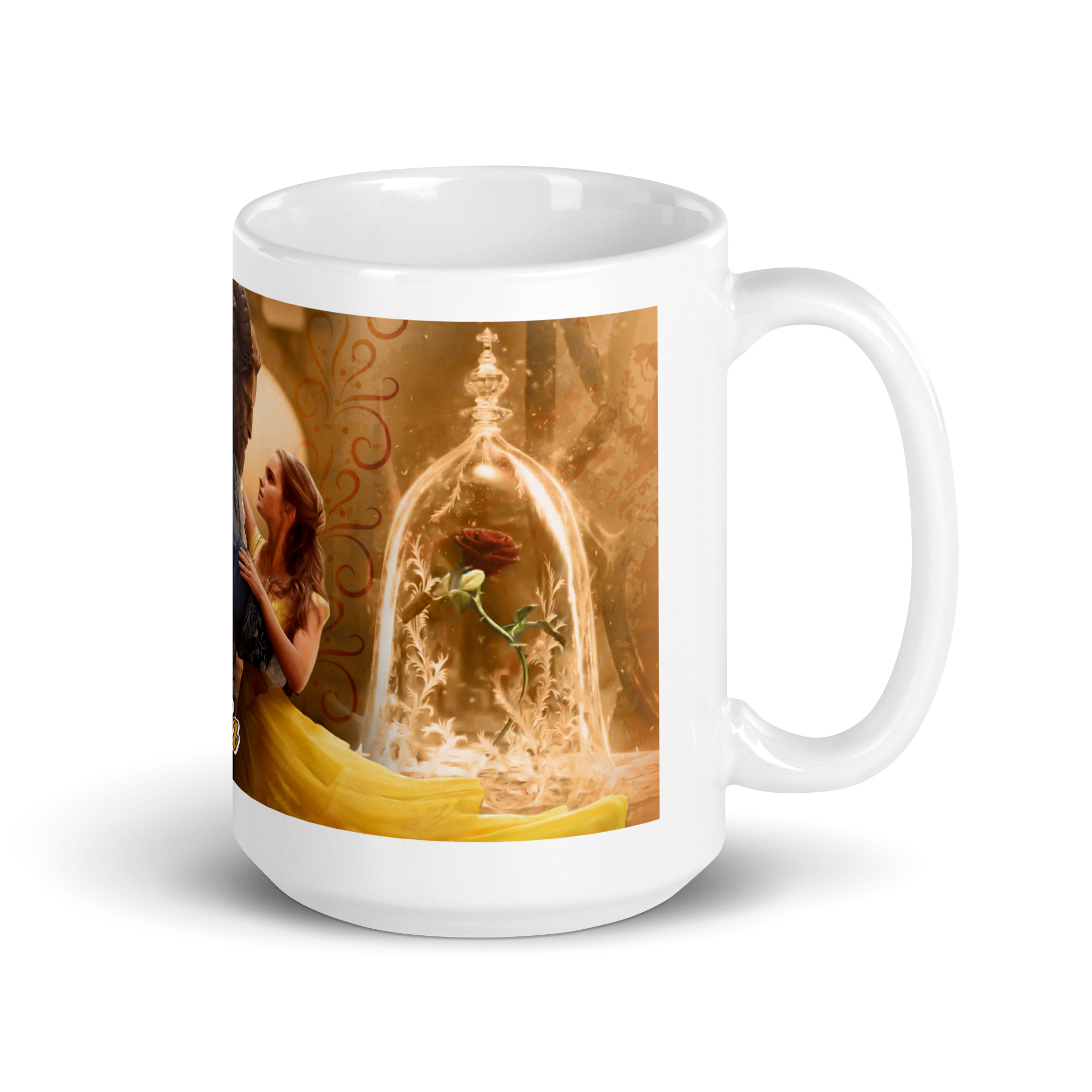Taza Bella y Bestia Danza Dorada — “Un amor que brilla con luz propia” - Imagen 4