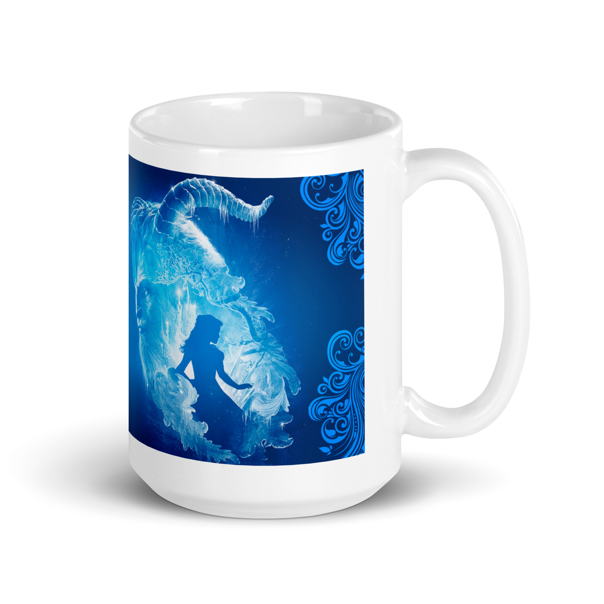 Taza Bella y Bestia Azul Hielo — “El hechizo del invierno” - Imagen 4