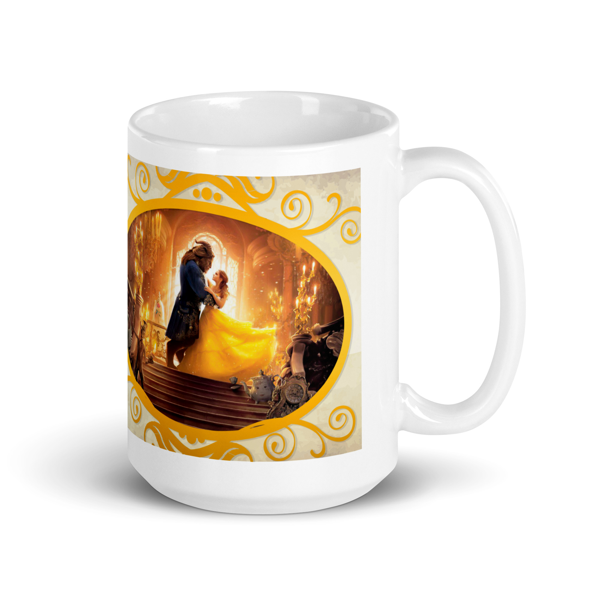 Taza Bella y Bestia Frase Inspiradora — “La belleza está en el interior” - Imagen 4