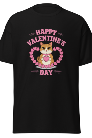 Camiseta San Valentín Gato Kawaii – Regalo Original