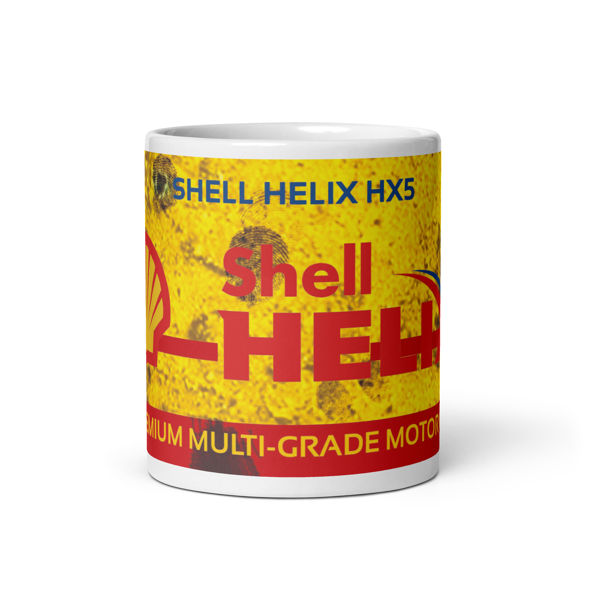 Taza Classic Oil & Gasoline SHELL– Taza Vintage para Amantes del Motor Clásico - Imagen 3