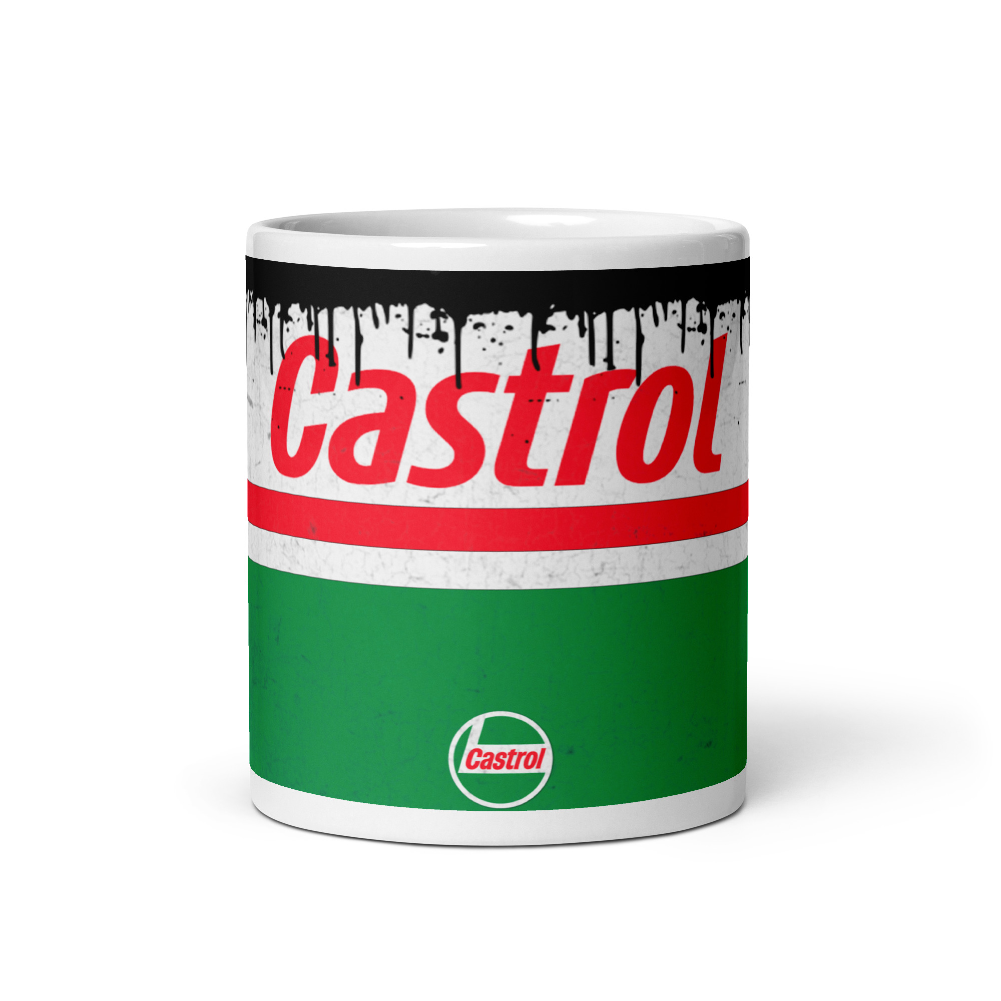 Classic Oil & Gasoline CASTROL – Taza Vintage para Amantes del Motor Clásico - Imagen 3
