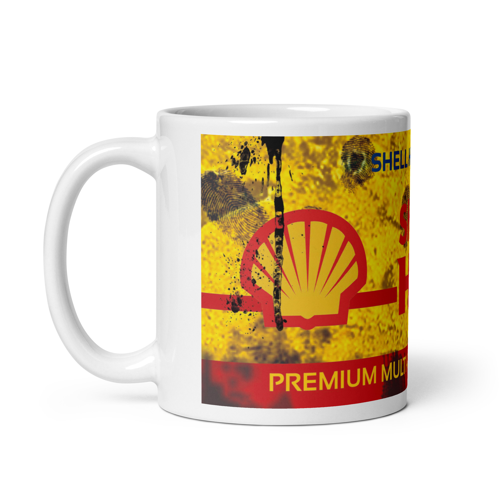 Taza Classic Oil & Gasoline SHELL– Taza Vintage para Amantes del Motor Clásico