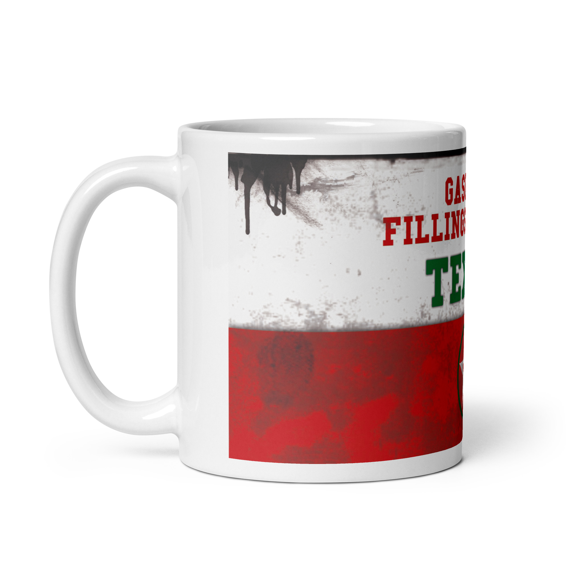 Taza Classic Oil & Gasoline TEXACO – Taza Vintage para Amantes del Motor Clásico