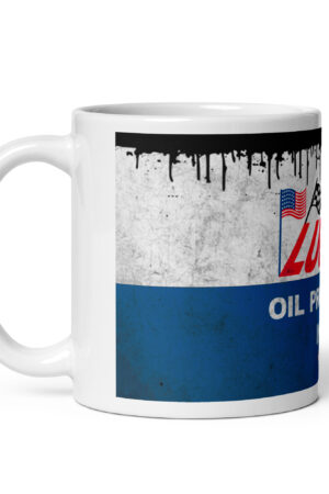 Taza Classic Oil & Gasoline LUCAS OIL – Taza Vintage para Amantes del Motor Clásico